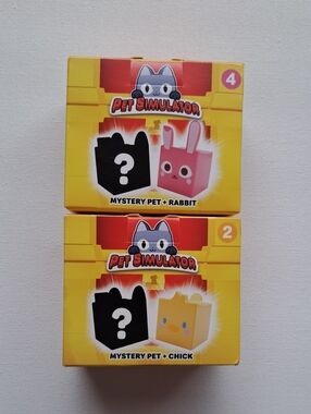 4/$15 🌻 NWT Bundle of 2 Pet Simulator McDonalds Toys - Rabbit, Chick, Mystery